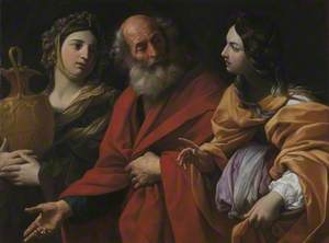 Lot and his Daughters leaving Sodom