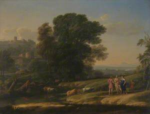 Landscape with Cephalus and Procris reunited by Diana