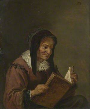 An Old Woman Reading