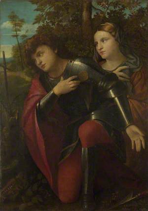 Saint George and a Female Saint