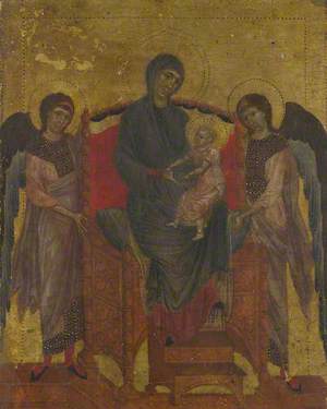 The Virgin and Child Enthroned with Two Angels