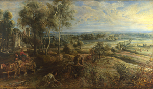 An Autumn Landscape with a View of Het Steen in the Early Morning