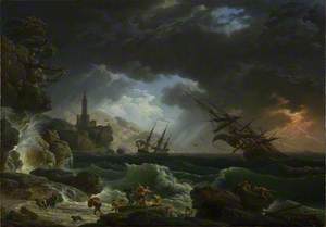 A Shipwreck in Stormy Seas