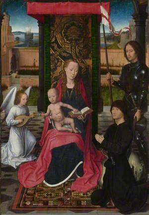 The Virgin and Child with an Angel, Saint George and a Donor