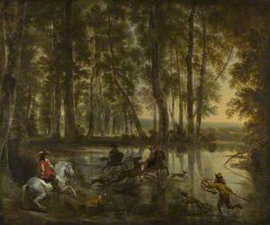 A Stag Hunt in a Forest