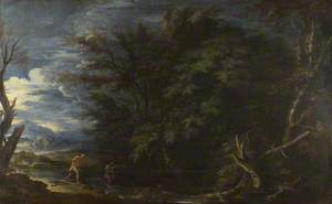 Landscape with Mercury and the Dishonest Woodman