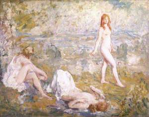 Three Girls Bathing, Thame