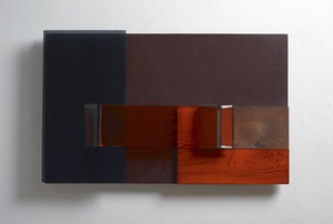 Brown and Orange Relief with Prisms