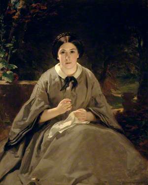 A Lady in Grey (The Artist's Daughter, Later Mrs Wiseman)