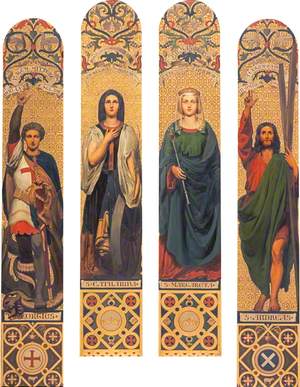 Four Saints: Saint George, Saint Catherine, Saint Margaret and Saint Andrew