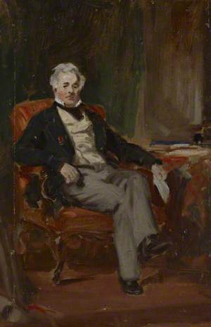 Portrait Study of a Gentleman Seated in an Interior