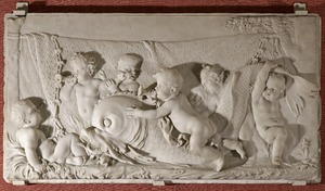 Allegory of Water, with Putti Playing with a Dolphin
