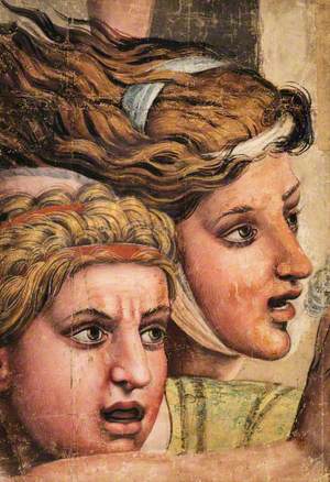 Tapestry Cartoon: Two Heads from the Massacre of the Innocents