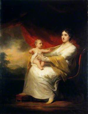Charlotte Hall (1812–1894), Lady Hume Campbell of Marchmont, and her Son, Sir Hugh Hume Campbell, 7th Baronet of Marchmont