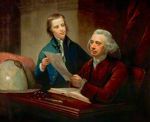 James Russell (d.1773), Professor of Natural Philosophy at Edinburgh University, with his Son James Russell (1754–1836), President of the Royal College of Surgeons of Edinburgh