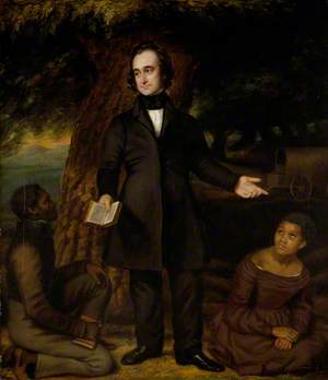 Robert Moffat (1795–1883), Missionary, with John Mokoteri and Sarah Roby