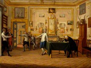 Kenneth Mackenzie (1744–1781), 1st Earl of Seaforth, at Home in Naples: Fencing Scene