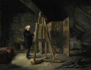 Sir George Harvey (1806–1876), Artist, in his Studio