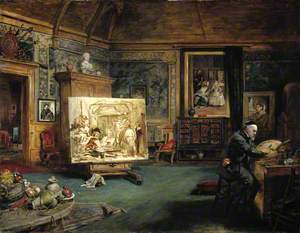 John Phillip (1817–1867), Artist, in his Studio