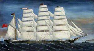 'Dundonald' of Belfast: Four-Masted Barque in Full Sail