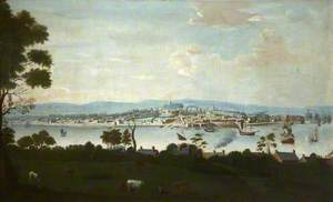 View of the City of Londonderry from the East Bank of the River Foyle