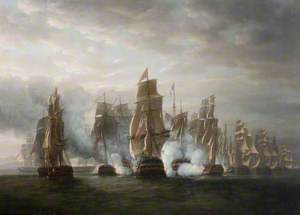 Pursuit of the French Squadron after the Surrender of La Hoche 84 and Coquille 44, with The Action of the Ethalion and Bellone and the Anson, bearing down upon the Van Ships of the Enemy, (Oct. 12th 1798)