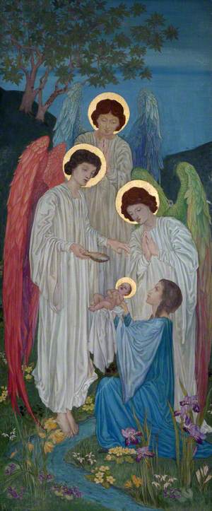 The Baptism of Saint Brigit by Angels