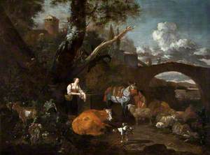 Landscape with Figures and Animals