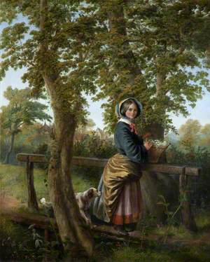 Young Girl with a Basket of Eggs