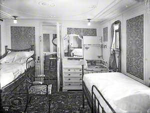 Adam-style stateroom of above first class cabine de luxe