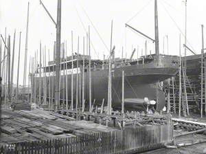 Port stern view on slip prior to launch