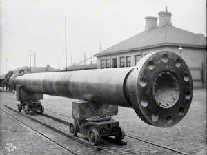 Tailshaft mounted on bogeys outside engine works