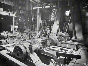 Fitting engines in engine room