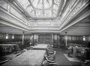 Dome and frieze above first class dining saloon of the North Atlantic liner 'New England' (315)