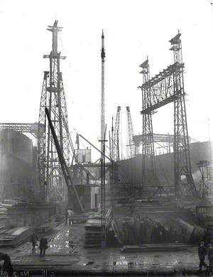 Reconstruction of North Yard slips 2 and 3 and erection of Arrol gantry for building 'Olympic' (400) and 'Titanic' (401)