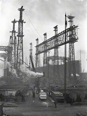 Reconstruction of North Yard slips 2 and 3 and erection of Arrol gantry for building 'Olympic' (400) and 'Titanic' (401)