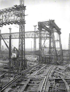 Reconstruction of North Yard slips 2 and 3 and erection of Arrol gantry for building 'Olympic' (400) and 'Titanic' (401)