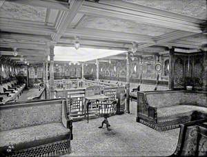 General view of first class music saloon