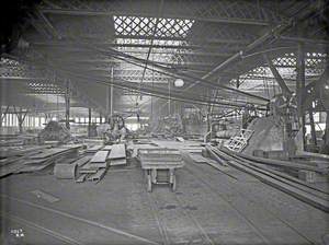 West platers' shed interior