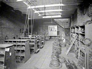 Generating station electrical store, interior