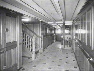 First class staircase and passageway