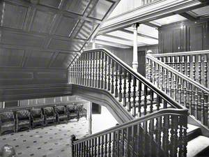 First class staircase (upper) and landing