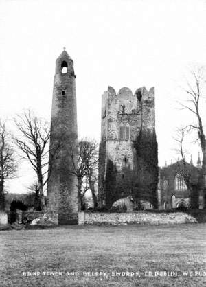 Round Tower and Belfry, Swords, Co. Dublin