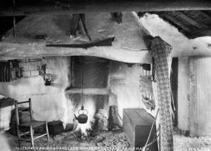 Interior of an Irish Handloom Weaver's Cottage, Co. Armagh