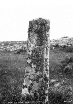Holestone in Men's Cemetery, Inishmurray