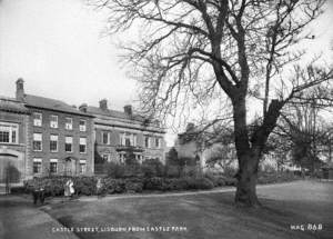 Castle Street, Lisburn, from Castle Park