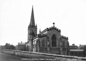 Derry Cathedral from the Walls