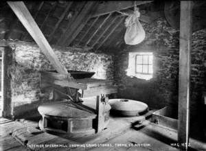 Interior of Cornmill Showing Grindstones, Toome, Co. Antrim