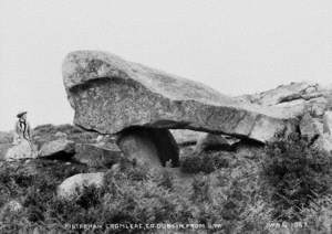 Kilternan Cromlech. Co. Dublin, from South West