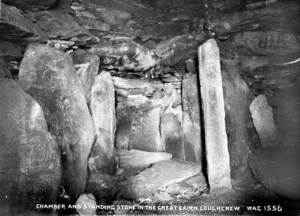 Chamber and Standing Stone in the Great Cairn, Lough Crew